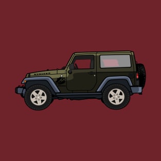 Jeep Wrangler Rubicon 2-door Green T-Shirt