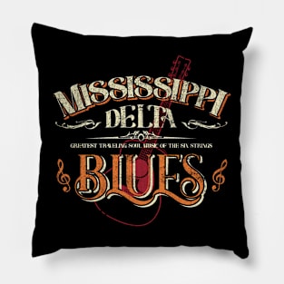 Mississippi Delta Greatest Traveling Soul Music Pillow