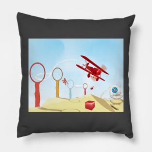 Abstract aircraft flying Pillow