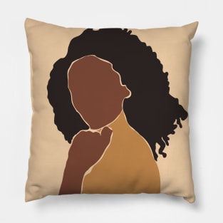 Black African Woman Pillow