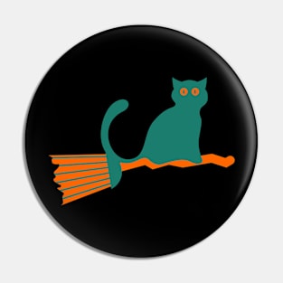 Flying cat Pin