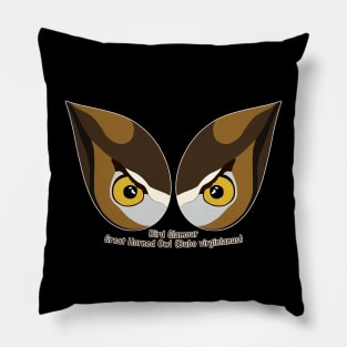 Great Horned Owl Eyes Pillow