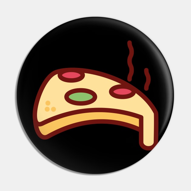 Dripping Cheese Kids Pizza Pin by InkyArt