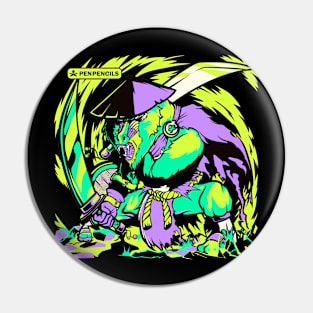 Mandril samurai Pin