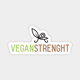 VEGAN STRENGHT - design for vegan powerlifting Magnet