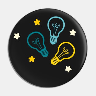 Smart Ideas - Lightbulbs with Stars Pin