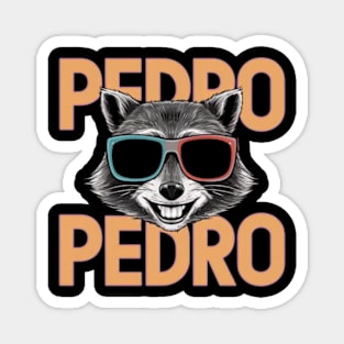 Pedro Raccoon Adventure Tee Magnet