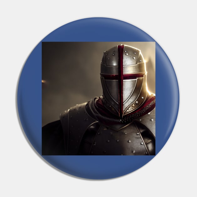 Knights Templar in The Holy Land Pin by Grassroots Green