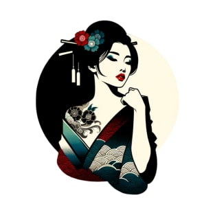 Femme fatale geisha T-Shirt