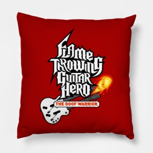 Flamethrowing Gitar Hero Pillow