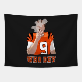 WHO DEY Joe Burrow Tapestry