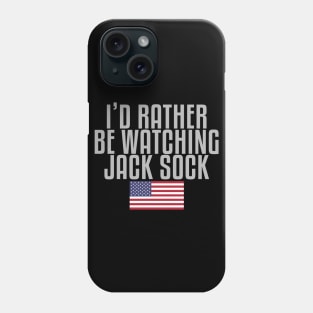 I'd rather be watching Jack Sock Phone Case