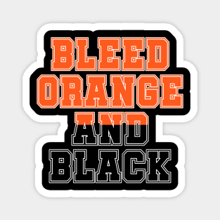 Bleed Orange and black Magnet