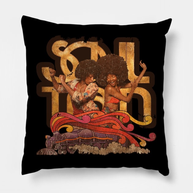 WE LOVE SOUL TRAIN- DANCE TIMES Pillow by dwimuksin99