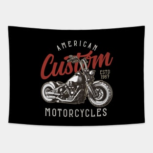 American Custom Bike Chopper Motorcycle Biker Tapestry