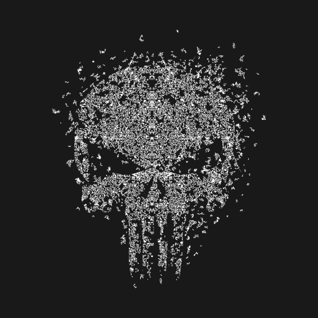 Skull out of dots by lkn