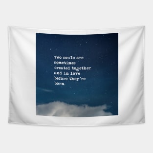 Two souls - Fitzgerald in the night sky Tapestry