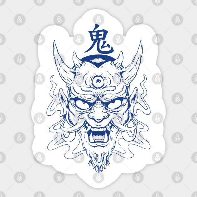 Japanese Tattoo Devil Oni Art - Japanese Tattoo Art - Sticker | TeePublic Japanese Tattoo Devil Oni Art - Japanese Tattoo Art - Sticker | TeePublic