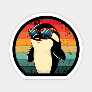 Retro Orca in Sunglasses Pun Meme BBQ Pool Party Funny Orca Magnet