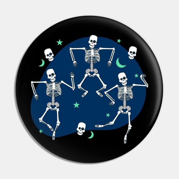 Funny Dancing Skeleton Gift Pin by KingMaster