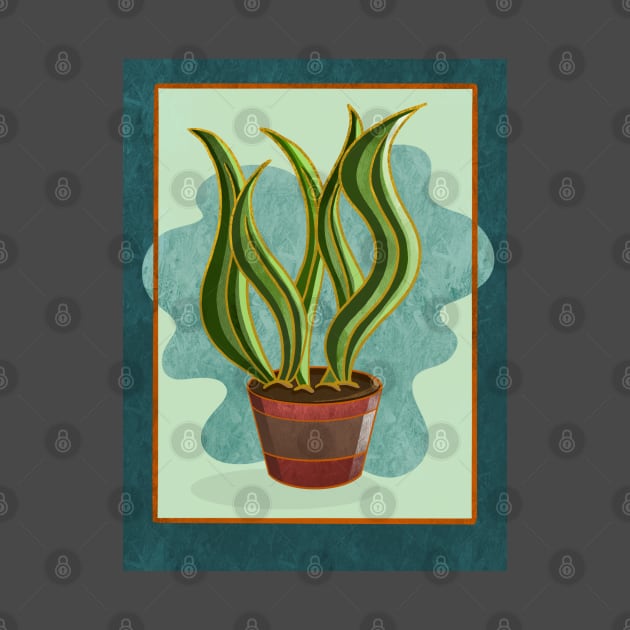 Potted Snake Plant by MarMi