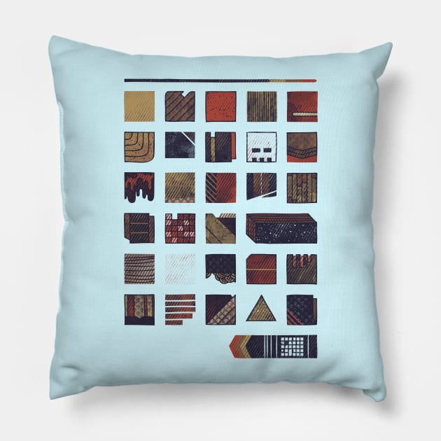 swatches Pillow by againstbound