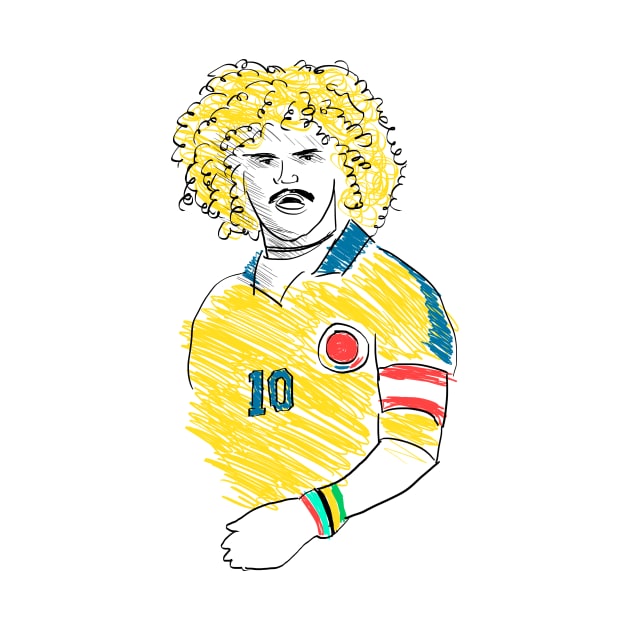 Carlos Valderrama by juanc_marinn