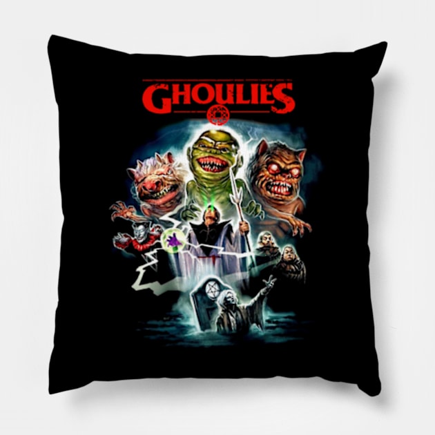 Team horror film art gift for fans Pillow by ARZShopDesign