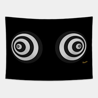 Black & White Circles Double Tapestry