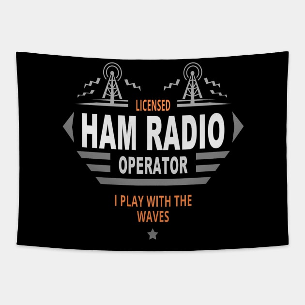 The Ham Radio Operator Tapestry by tatzkirosales-shirt-store