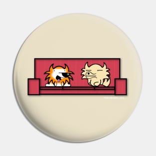 Simon and Rusty Couch Shirt Pin