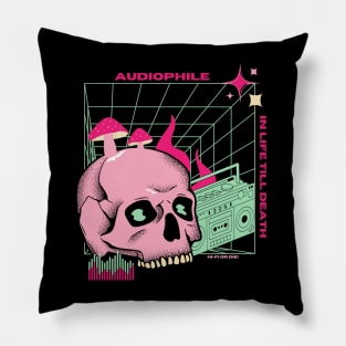 Audiophile till I die Pillow