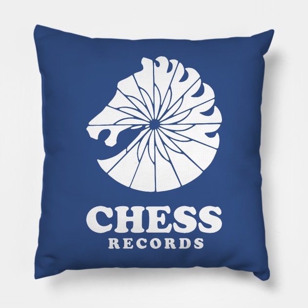 Chess Records Pillow by MindsparkCreative