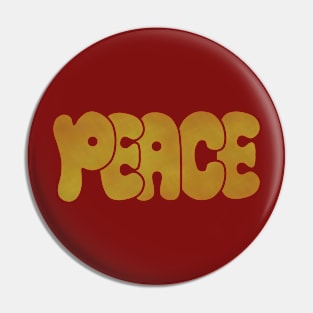 Peace dark gold Pin