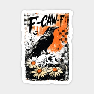 F-Caw-F Vintage Halloween Magnet