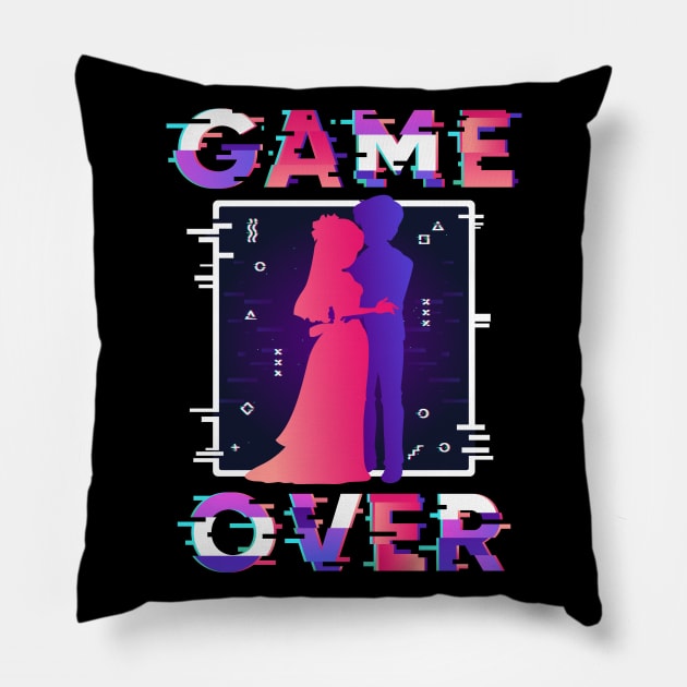 game over Pillow by Jandjprints