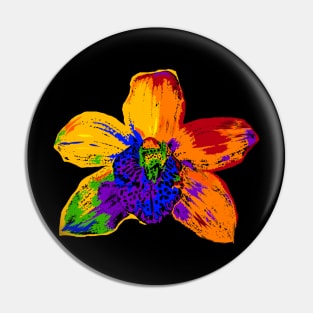 Rainbow Orchid 2 Pin