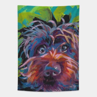 WireHaired Pointing Griffon Bright colorful pop dog art Tapestry