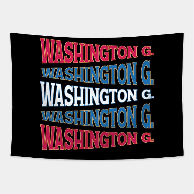 TEXT ART USA GEORGE WASHINGTON Tapestry by LAVA-ROMA-NOVA