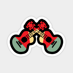 Colorful Ukulele Magnet