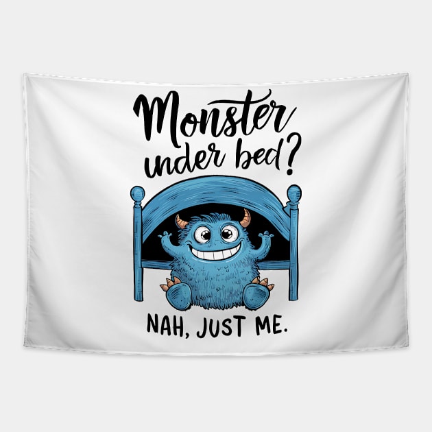 funny cute monster Tapestry by AOAOCreation