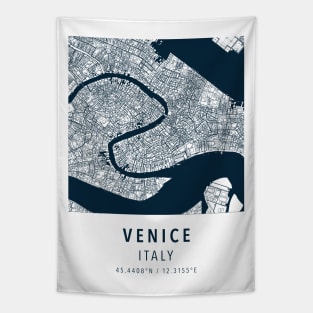 venice simple map Tapestry