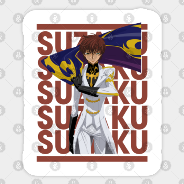 Retro Supernatural Anime Code Geass Character Suzaku Code Geass Sticker Teepublic