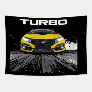 Turbo JDM Spoon FK8 Hatch anime style Tapestry