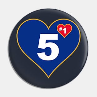 #1 in your heart Pin