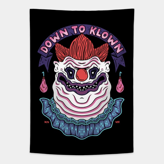 Down To Klown Tapestry by 14Eight