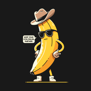 Banana Cowboy Cowgirl Country Western Novelty Funny Banana T-Shirt