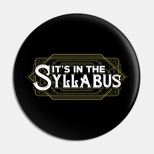 It's in the syllabus Pin by captainmood