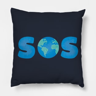 SOS - Save Our Planet Pillow