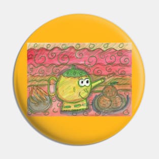 Happy Teapot Pin